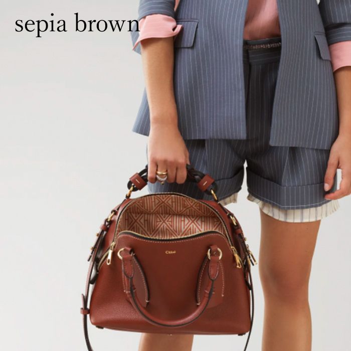 Chloe☆ DARIA カーフスキン ミディアムハンドバッグ 4カラー (Chloe Chloe☆ DARIA カーフスキン ミディアムハンドバッグ 4カラー (Chloe