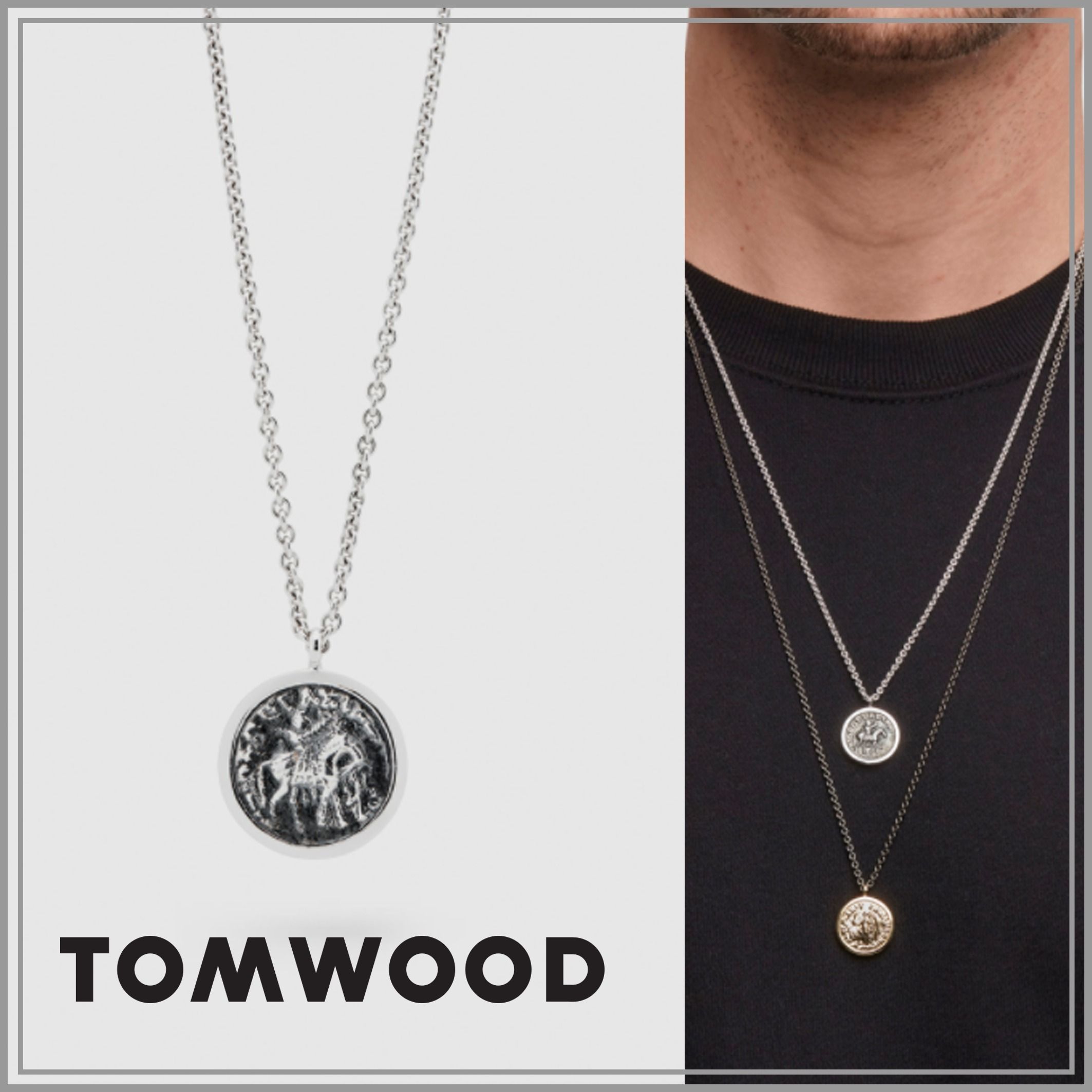 驚きの価格 新品《 Tom Wood トムウッド 》シルバー コイン ペンダント