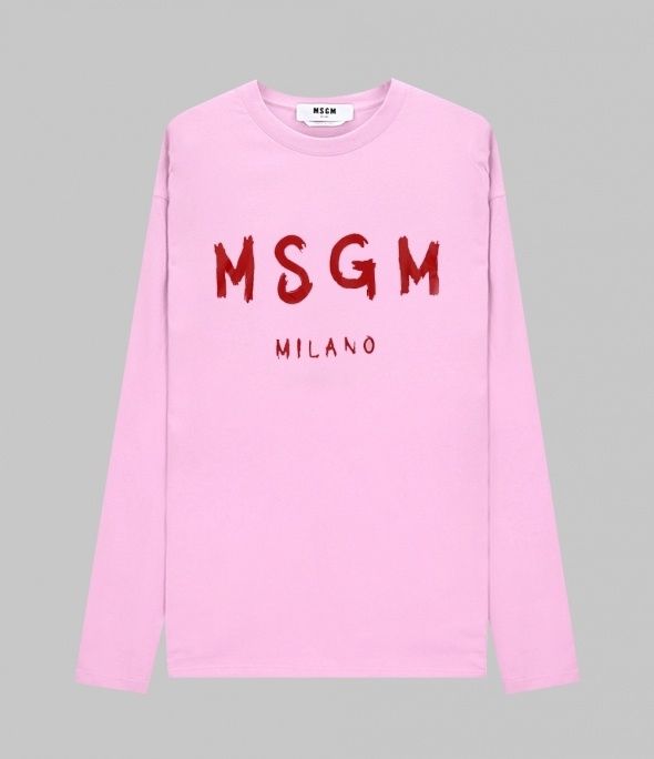 ∞MSGM∞関税/送料込/ロゴプリント長袖Tシャツ ∞MSGM∞関税/送料込/ロゴプリント長袖Tシャツ