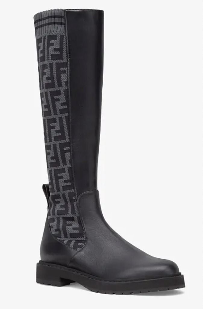大人コーデ【FENDI】ストレッチファブリック アンクルブーツ (FENDI 大人コーデ【FENDI】ストレッチファブリック アンクルブーツ (FENDI