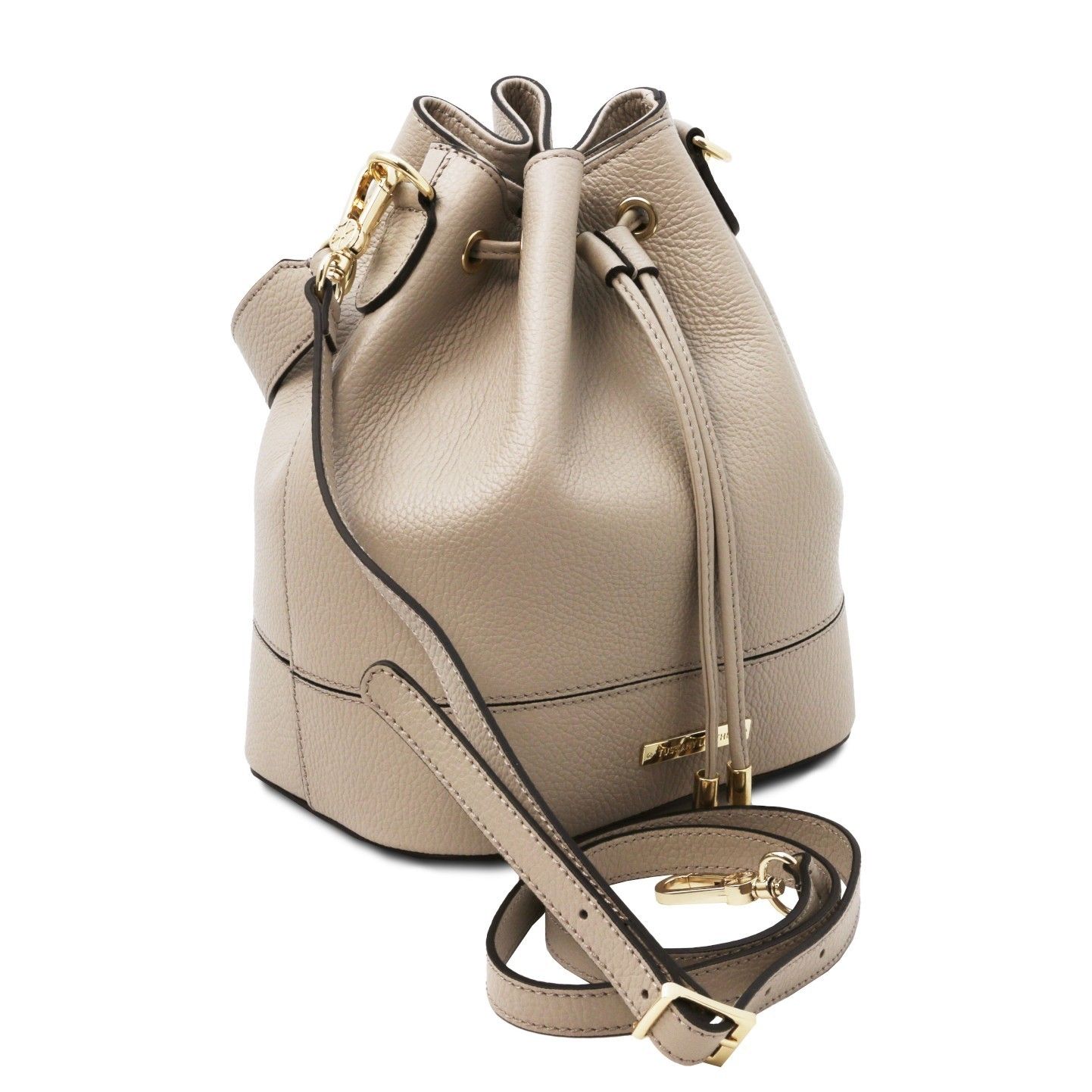 日本未入荷◆イタリア製Tuscany Leather◆レザー2WAY巾着バッグ 日本未入荷◇TUSCANY LEATHERイタリア製レザー2WAY巾着バッグ
