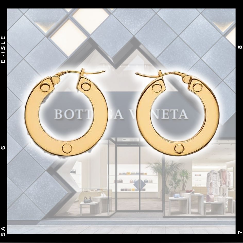 Bottega Veneta】ボルト キュービックジルコニア フープピアス - www ...
