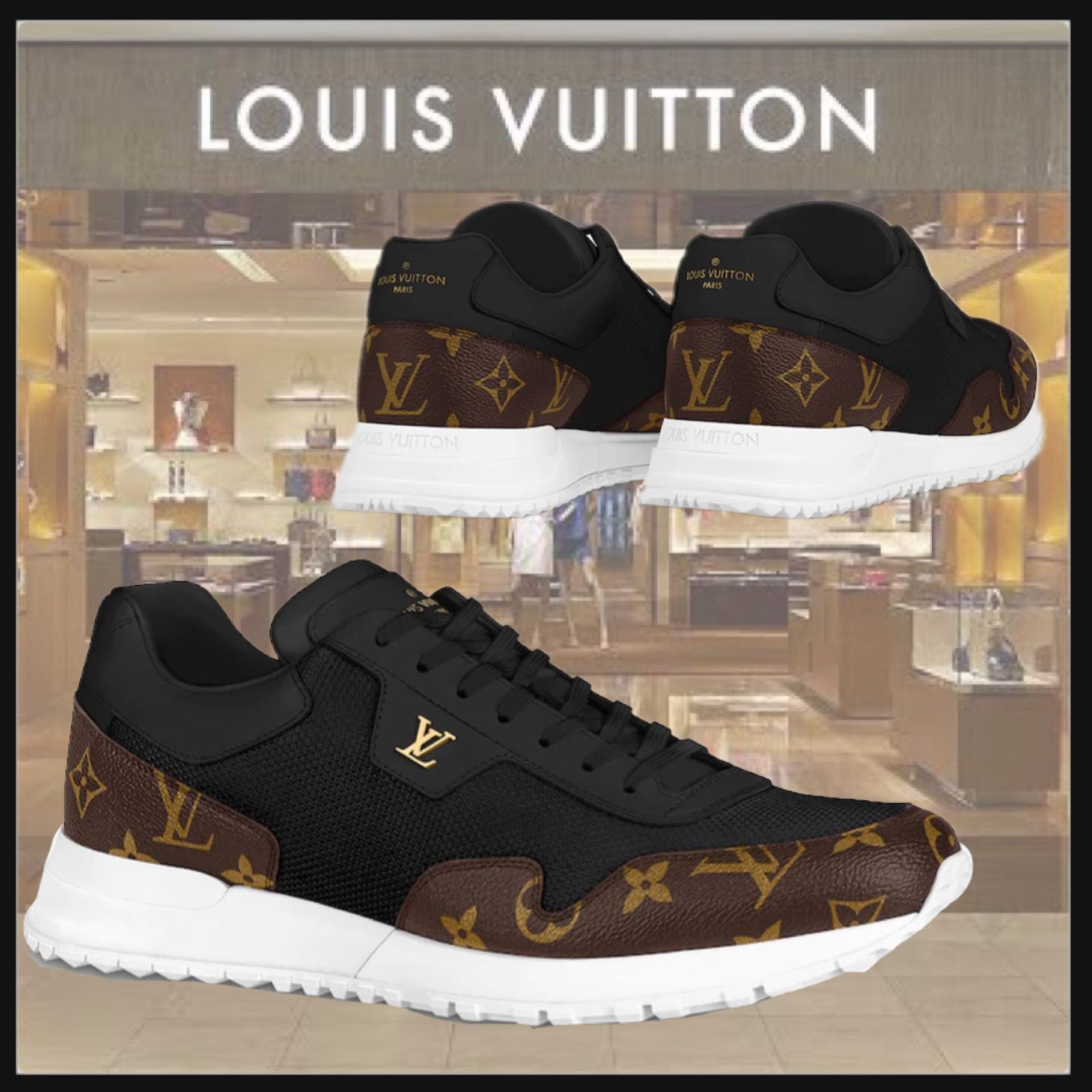 完売品 ルイヴィトン ランアウェイ LOUIS VUITTON スニーカー 買い販促品 ルイビトン ラン アウェイ スニーカー スニーカー