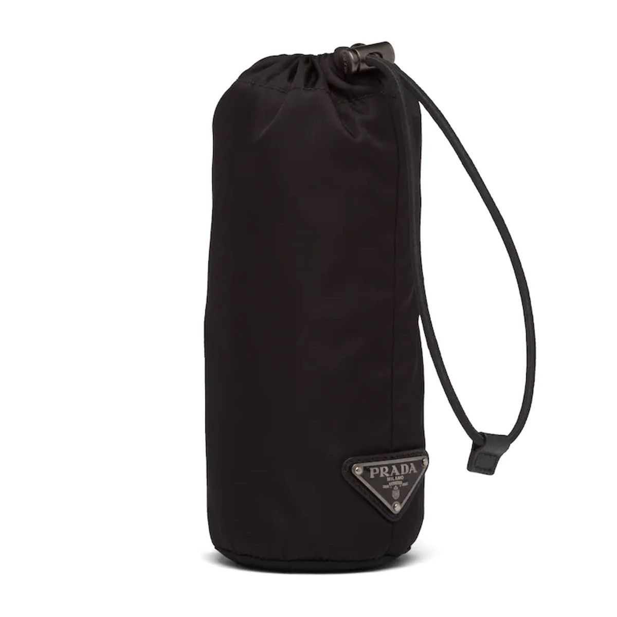 PRADA】Re-Nylon☆ナイロン製☆ロゴ入り ボトルポーチ♪Black (PRADA ...