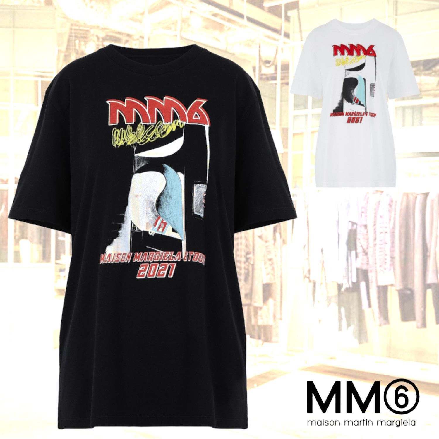 直営□MM6□Margiela 6 Tour T-shirt マルジェラ6ツアーTシャツ (MM6