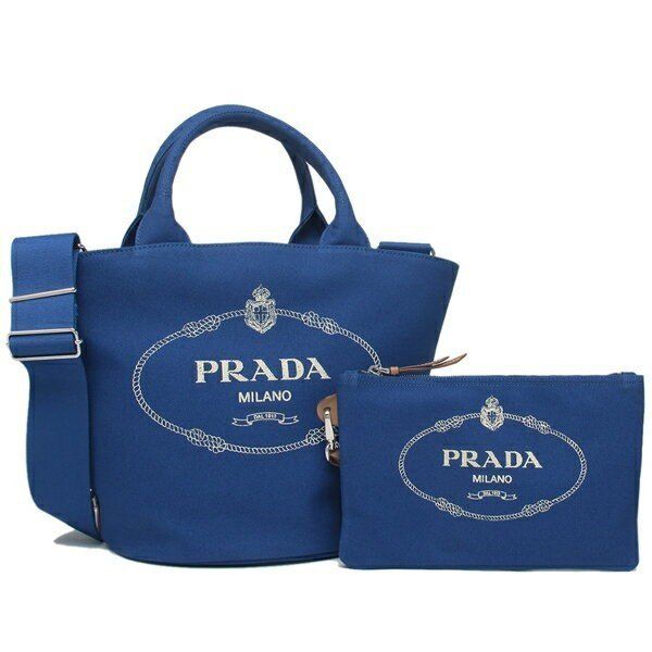 国内発送PRADA直営店ポーチ&ストラップ付CANAPA*バケツ型カナパ ショッピング PRADA♡カナパ トートバッグ