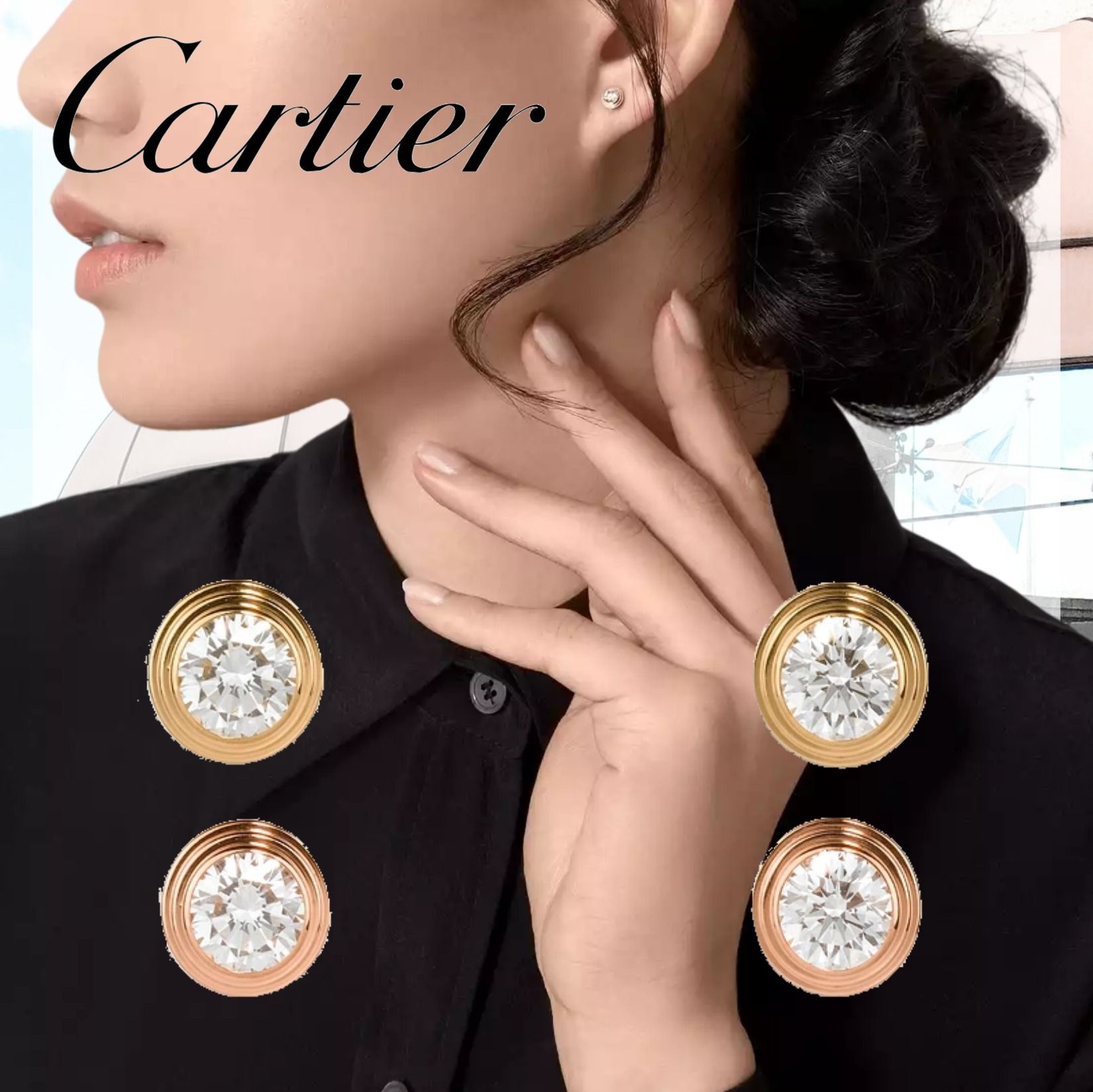 Cartier　　☆　　ディアマン レジェ 　ピアス