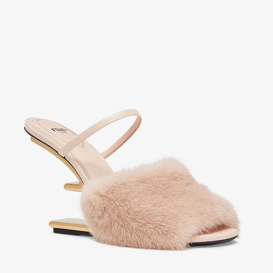 FENDI】FW21☆フェンディ ファースト ファー サンダル Pink (FENDI ...
