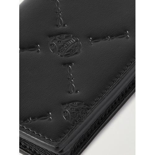 BERLUTI】エンボス加工 クレスト ロゴ カードケース ブラック (Berluti