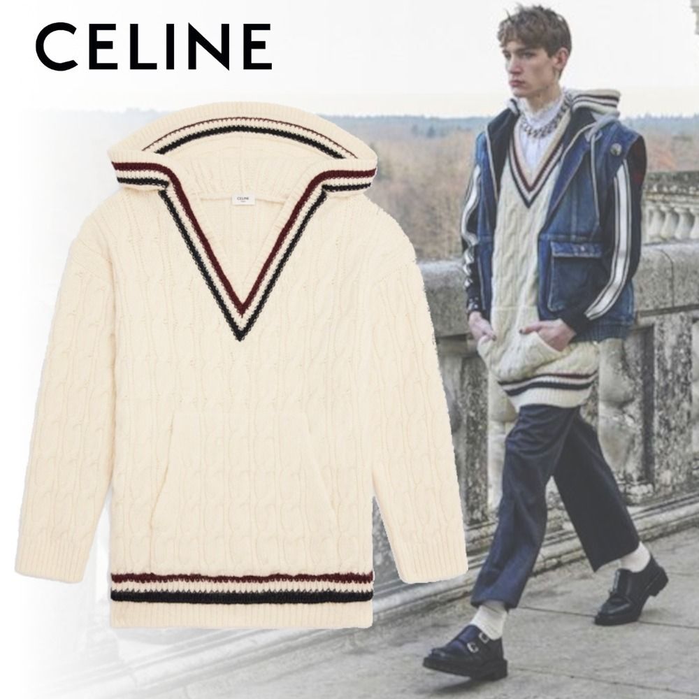 大人気☆ 21-22AW<CELINE>オーバーサイズ フーディ ウール (CELINE 大人気☆ 21-22AW<CELINE>オーバーサイズ フーディ ウール (CELINE