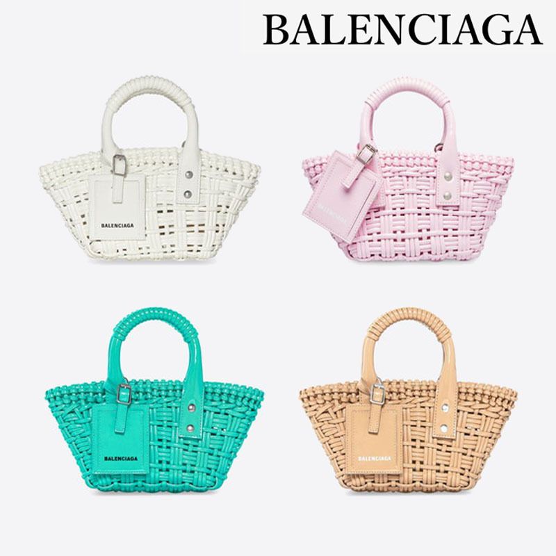 直営店】BISTRO XXS ストラップ付きバスケット (BALENCIAGA/かごバッグ 直営店】BISTRO XXS ストラップ付きバスケット (BALENCIAGA/かごバッグ