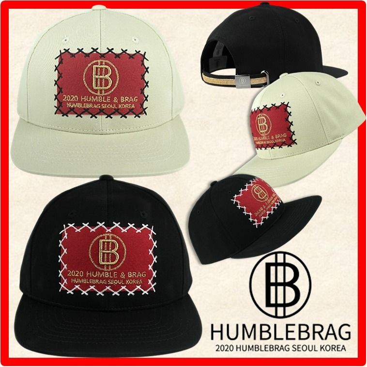 ★人気★【HUMBLEBRAG】★HB-90 : BLACK SNAP BAC.K★キャップ★