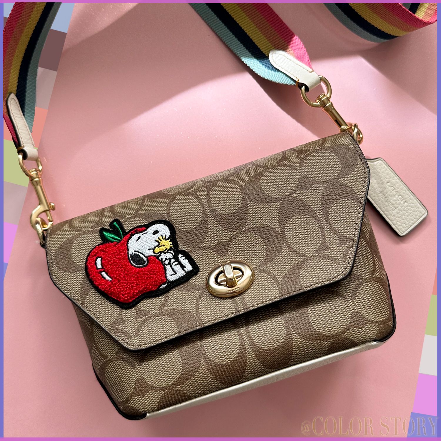 COACH x スヌーピー】○レア♪○PEANUTS パッチ クロスボディ (Coach