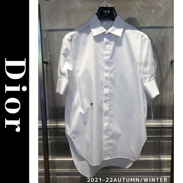 新作2021-22A/Wディオール コットンポプリンブラウス 直営店買付 (Dior