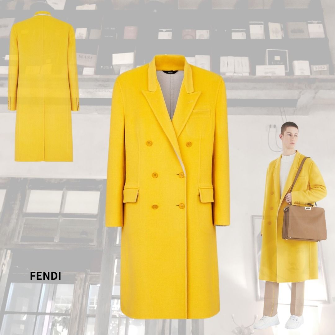 FENDI☆日本未入荷 リバーシブルコート カシミア100% (FENDI/コート 在庫処分価格 FENDI リバーシブルコート ナイロンジャケット