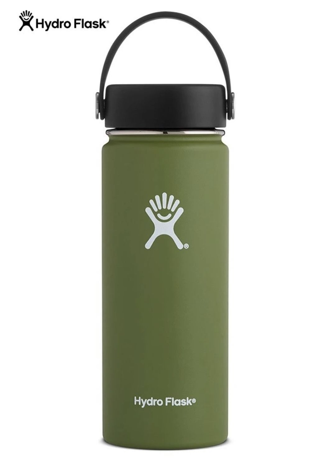 Hydro Flask☆ステンレス製水筒 18oz (532ml) ワイドマウス(深緑 