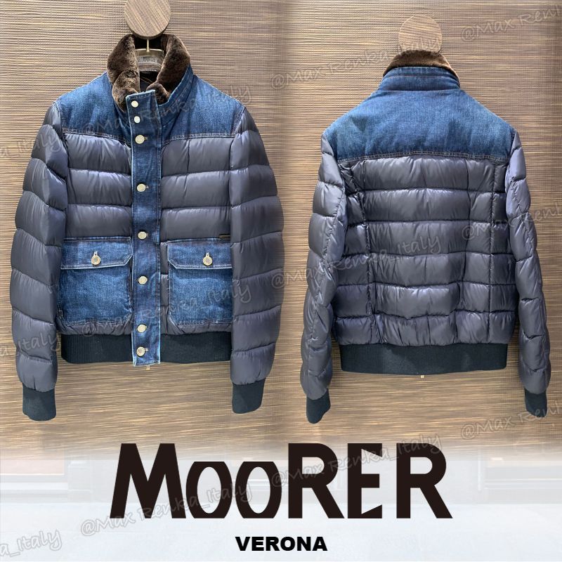 21/22AW【MOORER】ボンバージャケット/撥水加工/デニム 21/22AW【MOORER】ボンバージャケット/撥水加工/デニム