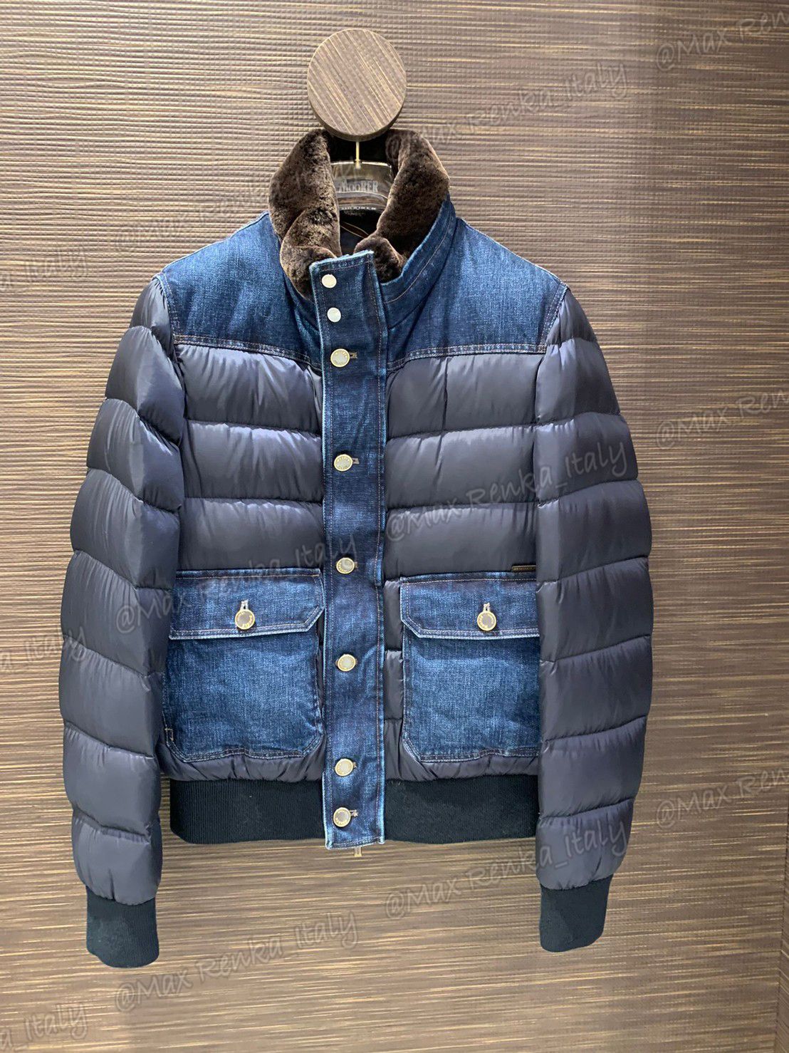 21/22AW【MOORER】ボンバージャケット/撥水加工/デニム 21/22AW【MOORER】ボンバージャケット/撥水加工/デニム