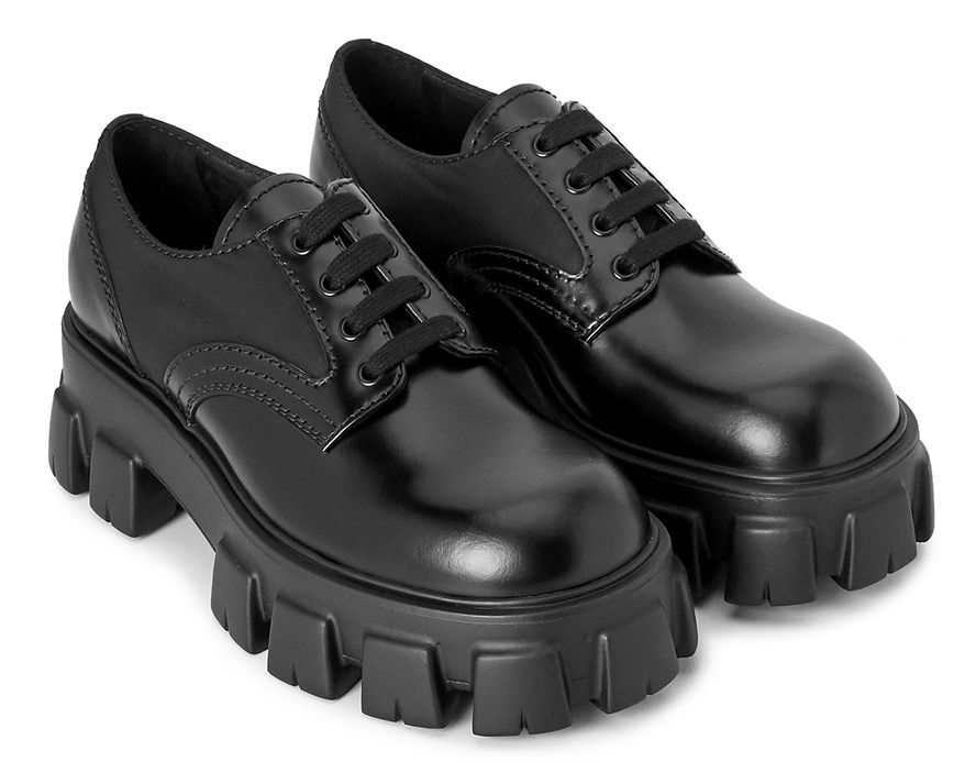 ☆送料 関税込☆PRADA☆プラダ モノリス レースアップ シュー.ズ ☆送料 関税込☆PRADA☆プラダ モノリス レースアップ シュー.ズ