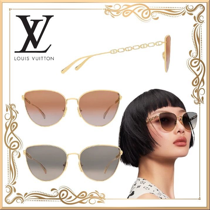 新作!日本未入荷!【LV】CAT EYE MY LVチェーンサングラス 送料込 新作!日本未入荷!【LV】CAT EYE MY LVチェーンサングラス 送料込