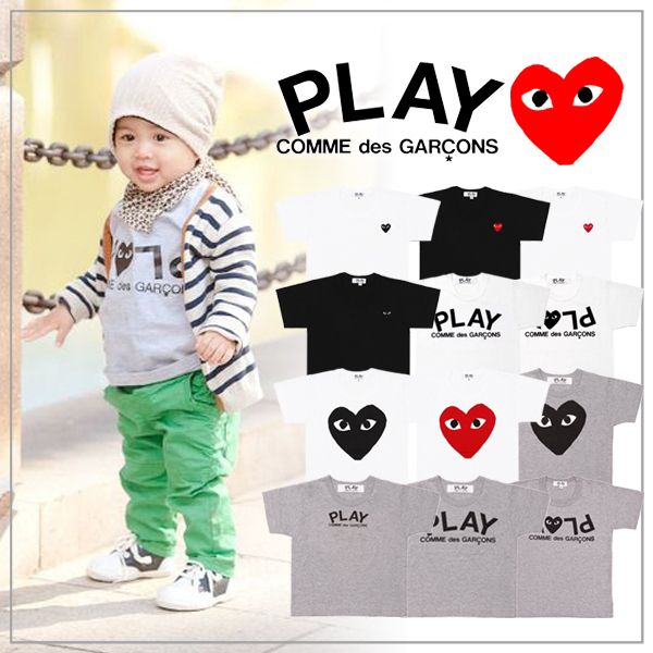 COMME des GARCONS】PLAY キッズ ハートロゴ カットソー (COMME des ...