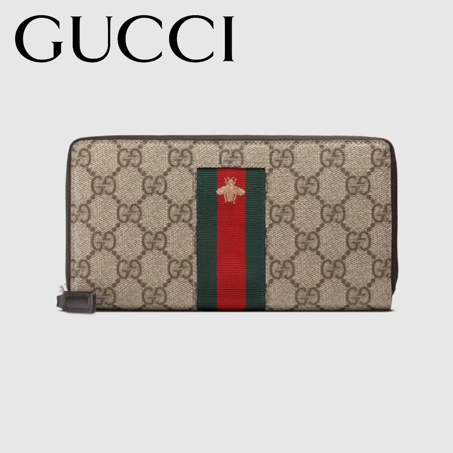 Gucci グッチ Ggスプリーム ビー 蜂 ラウンドジップ 長財布 Gucci 長財布 Buyma