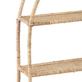 Fantastic Funiture□アーチ型ラタンウォールシェルフ47x76CM Fantastic Funiture□アーチ型ラタンウォールシェルフ47x76CM