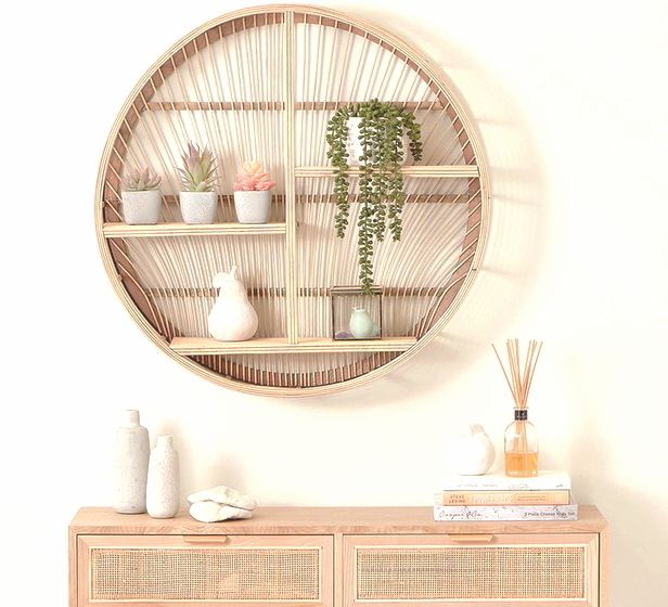 Fantastic Funiture□丸型ラタンウォールシェルフ直径75CM (Fantastic Fantastic Funiture□丸型ラタンウォールシェルフ直径75CM (Fantastic