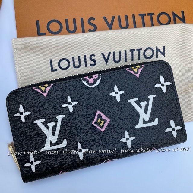 ルイヴィトン LOUIS VUITTON ジッピーウォレット M80683 ワイルド・アット・ハート モノグラムアニマル  長財布 モノグラムキャンバス ノワール ブラック