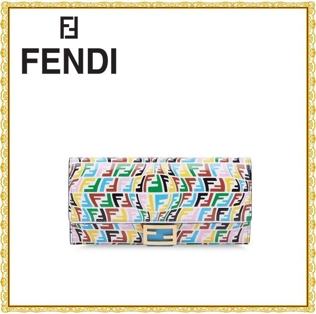 関税送料込】Fendi FF-print コンチネンタルウォレット 財布 (FENDI/長 ...