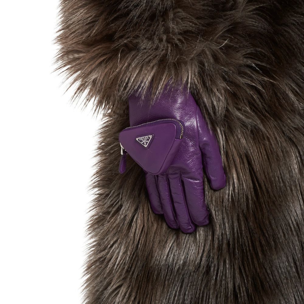 PRADA】21AW ポーチ付 ナッパレザー グローブ (PRADA/手袋 PRADA】21AW ポーチ付 ナッパレザー グローブ (PRADA/手袋