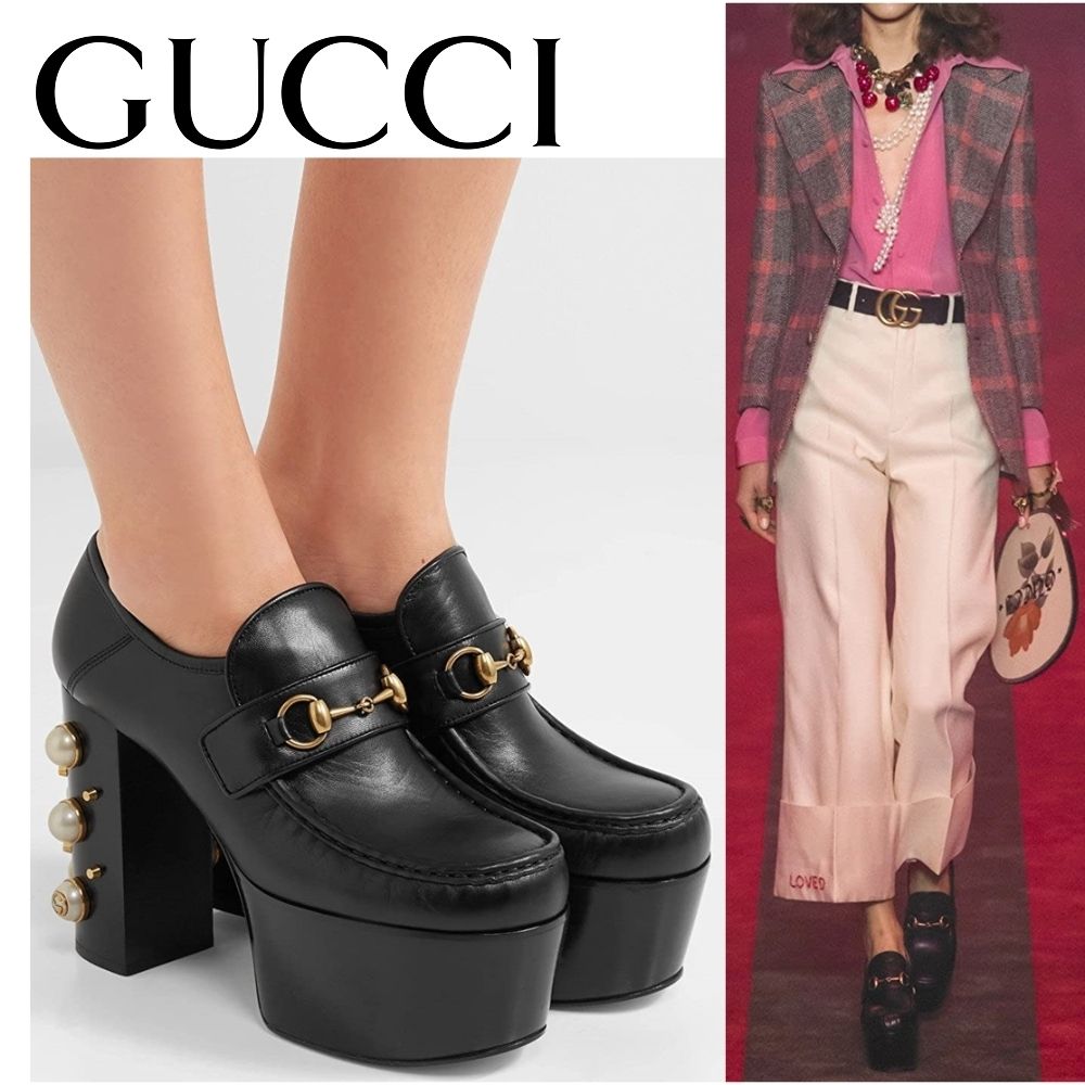 GUCCI(グッチ)☆ヴェガス パール プラットフォームローファー (GUCCI GUCCI(グッチ)☆ヴェガス パール プラットフォームローファー (GUCCI