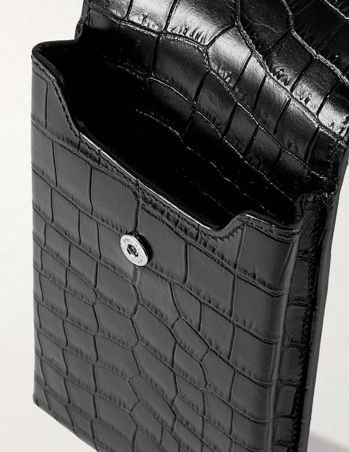 SAINT LAURENT クロコダイルパターン レザー フォンポーチ 人気 (Saint SAINT LAURENT クロコダイルパターン レザー フォンポーチ 人気 (Saint