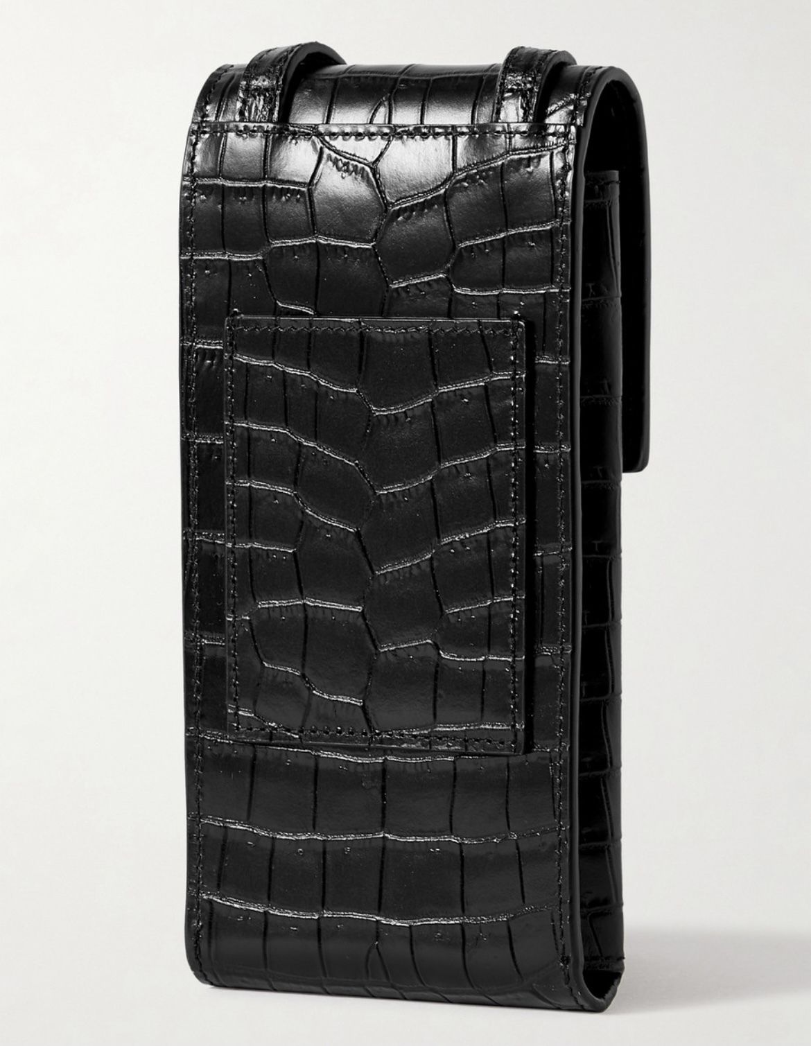SAINT LAURENT クロコダイルパターン レザー フォンポーチ 人気 (Saint SAINT LAURENT クロコダイルパターン レザー フォンポーチ 人気 (Saint