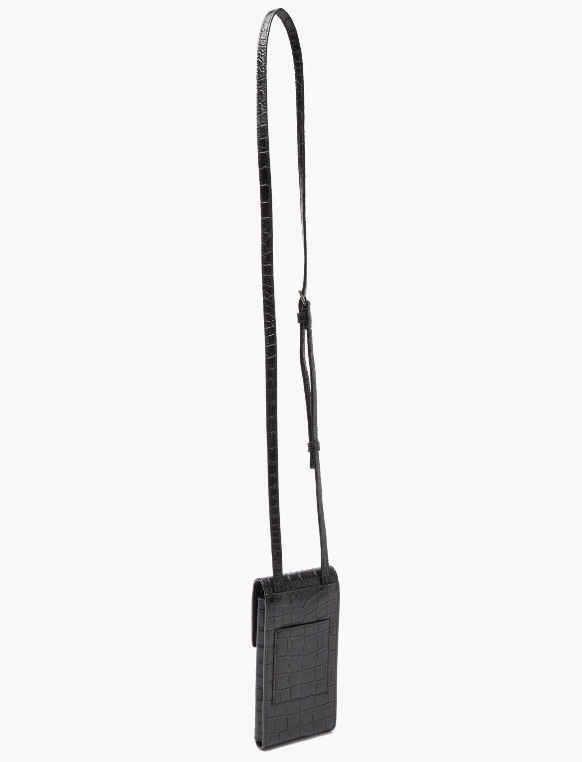 SAINT LAURENT クロコダイルパターン レザー フォンポーチ 人気 (Saint SAINT LAURENT クロコダイルパターン レザー フォンポーチ 人気 (Saint