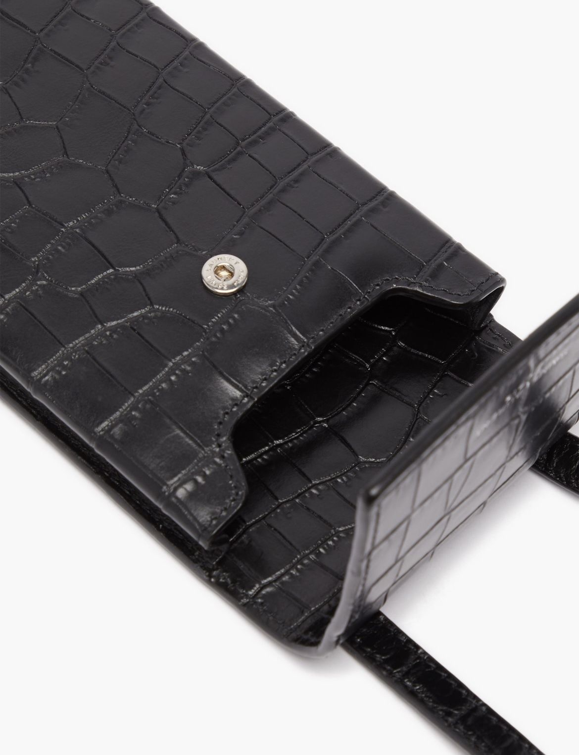 SAINT LAURENT クロコダイルパターン レザー フォンポーチ 人気 (Saint SAINT LAURENT クロコダイルパターン レザー フォンポーチ 人気 (Saint