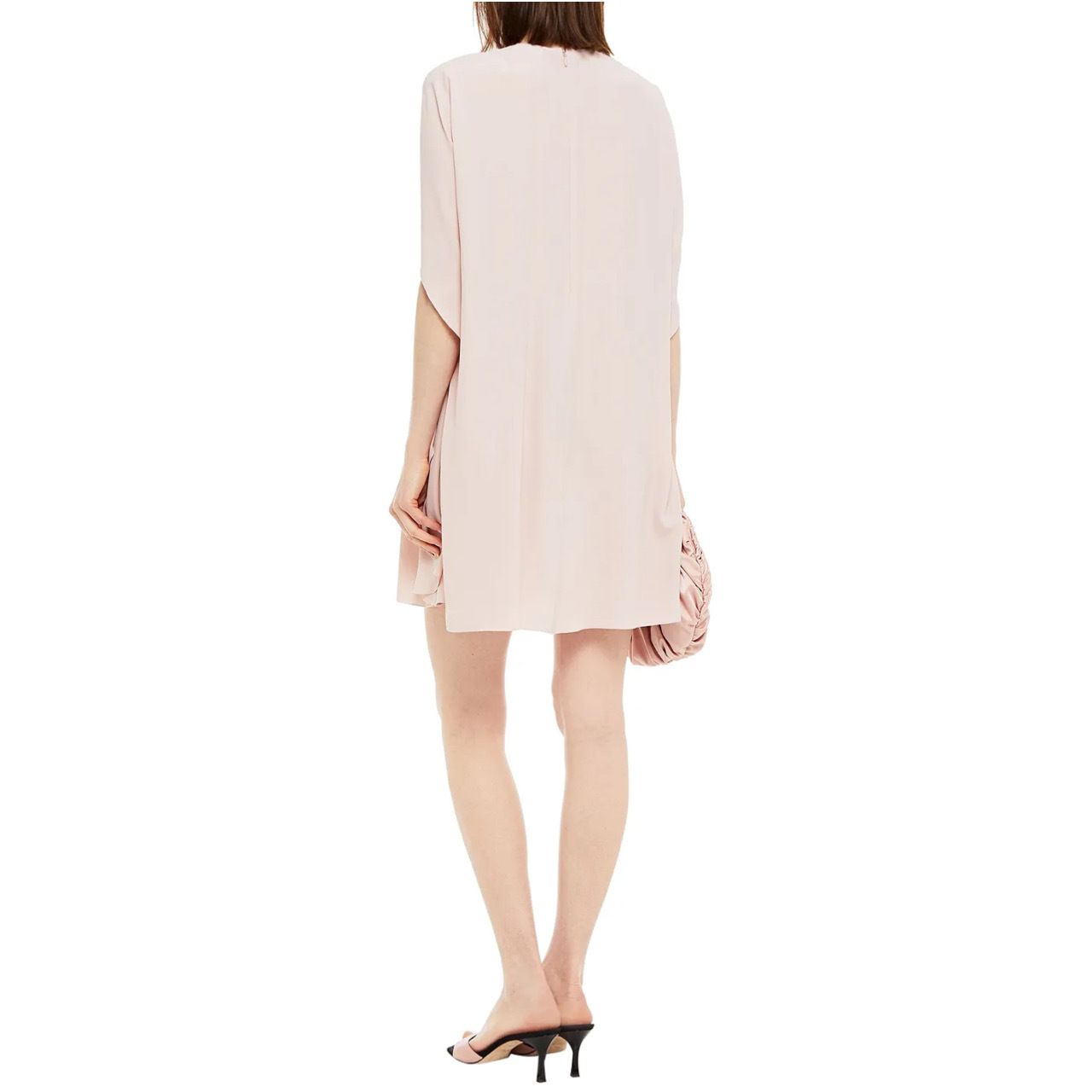 RED VALENTINO】ラップ風 ノット付き クレープ ミニドレス (RED ...
