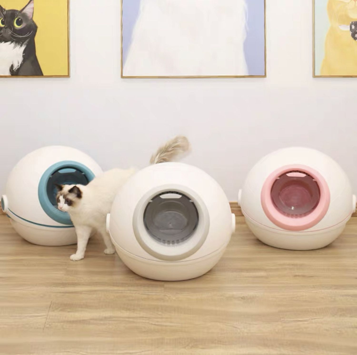 カプセルトイレ キャットトイレ ドーム型トイレ 猫のトイレ ケア用品 Buyma