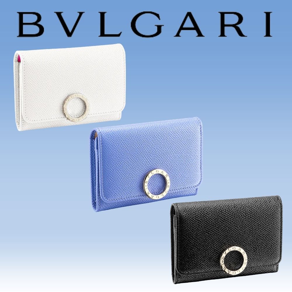 ☆BVLGARI☆ブルガリ ロゴ 名刺ケース カーフスキンレザー 3色 ...
