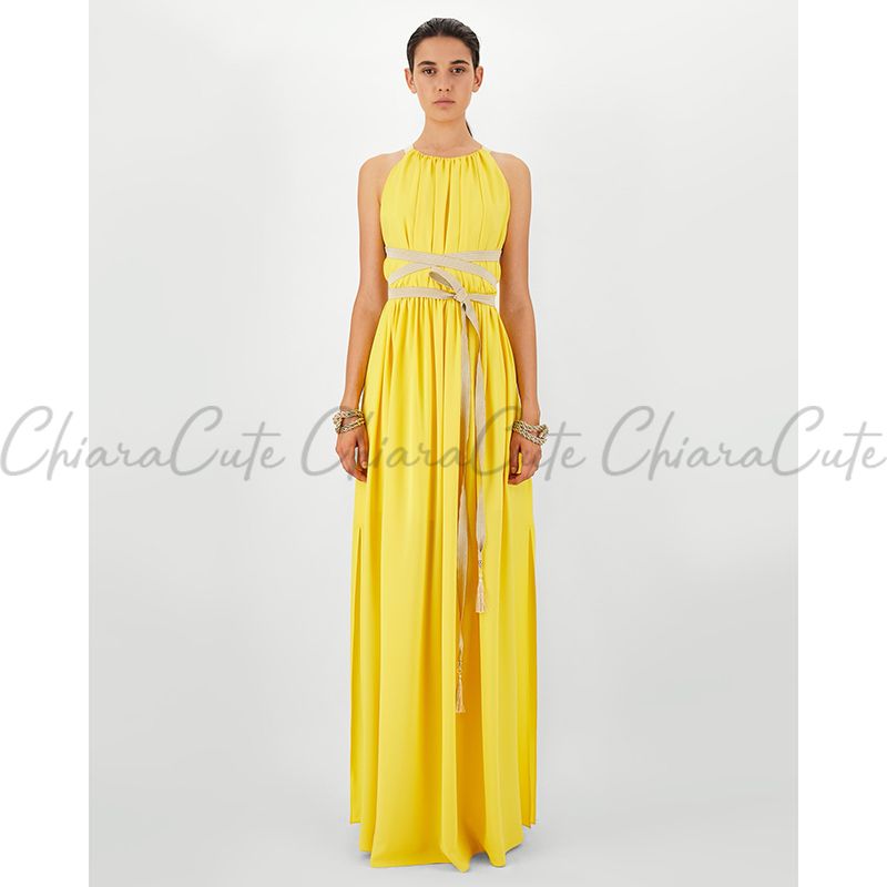 21SS】Max Mara_women /ロングホルターネックバックレスドレス (Max ...