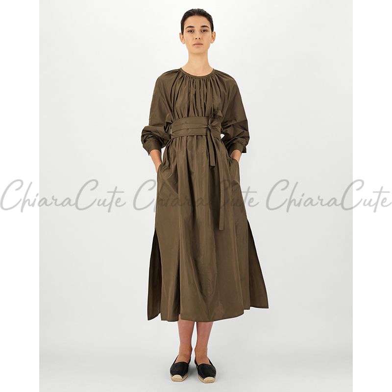 21SS】Max Mara_women /ラグランスリーブフレアロングドレス (Max Mara ...