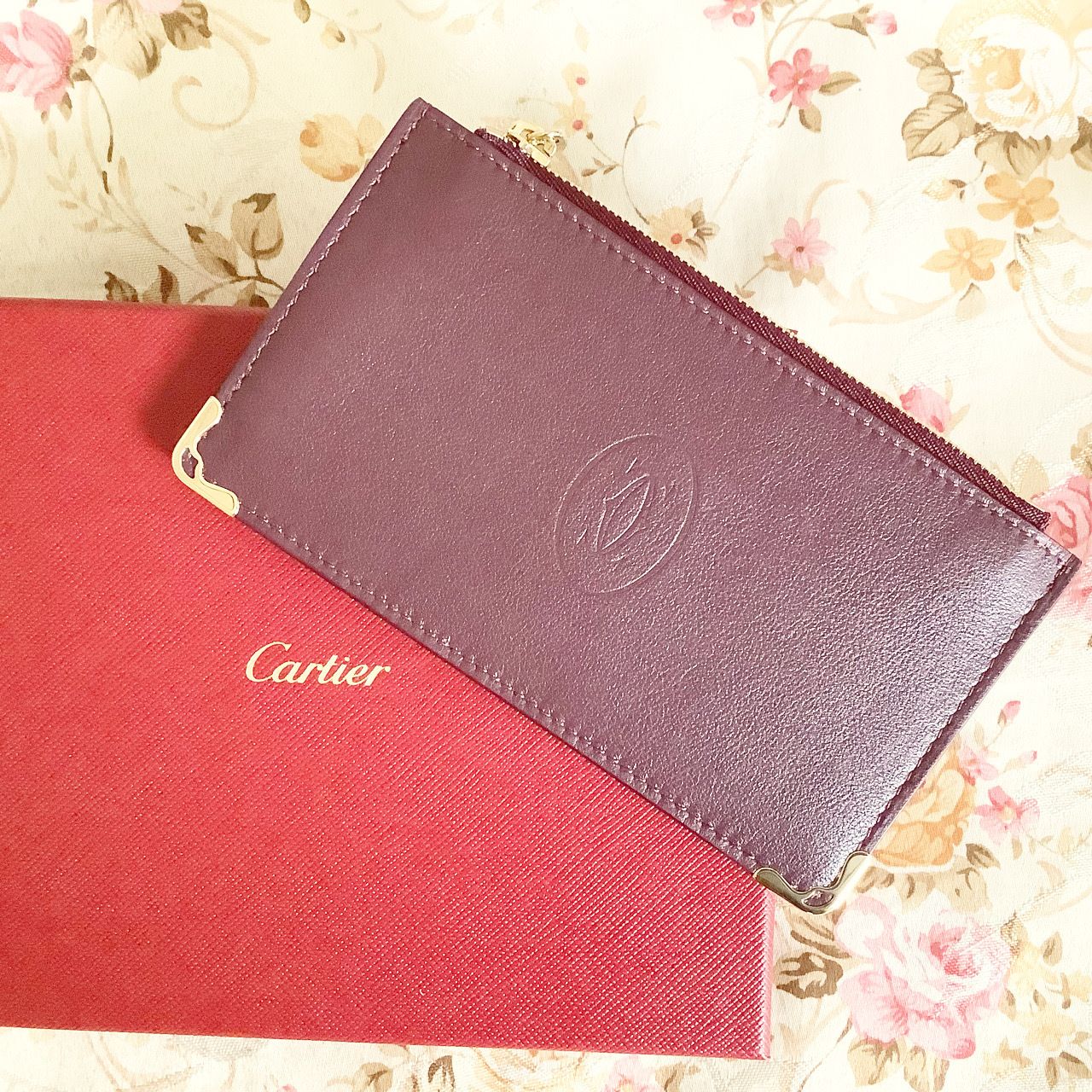 イニシャルOK☆Cartier カードホルダー マスト ドゥ カルティエ ...