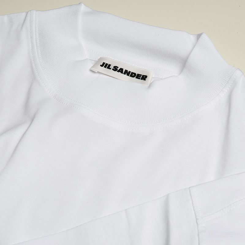 JIL SANDER ジルサンダー オーバーサイズ モックネックTシャツ (Jil JIL SANDER ジルサンダー オーバーサイズ モックネックTシャツ (Jil