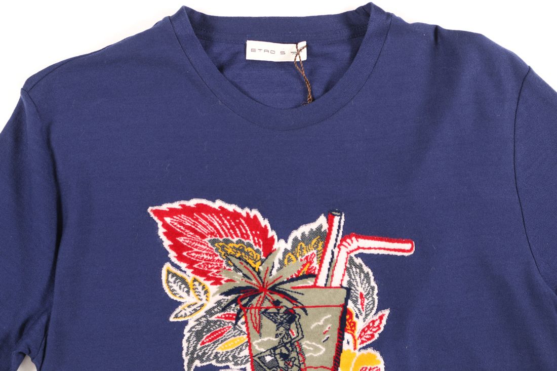 国内発送 ETRO Uネック半袖Tシャツ 国内発送 ETRO Uネック半袖Tシャツ (ETRO/Tシャツ・カットソー