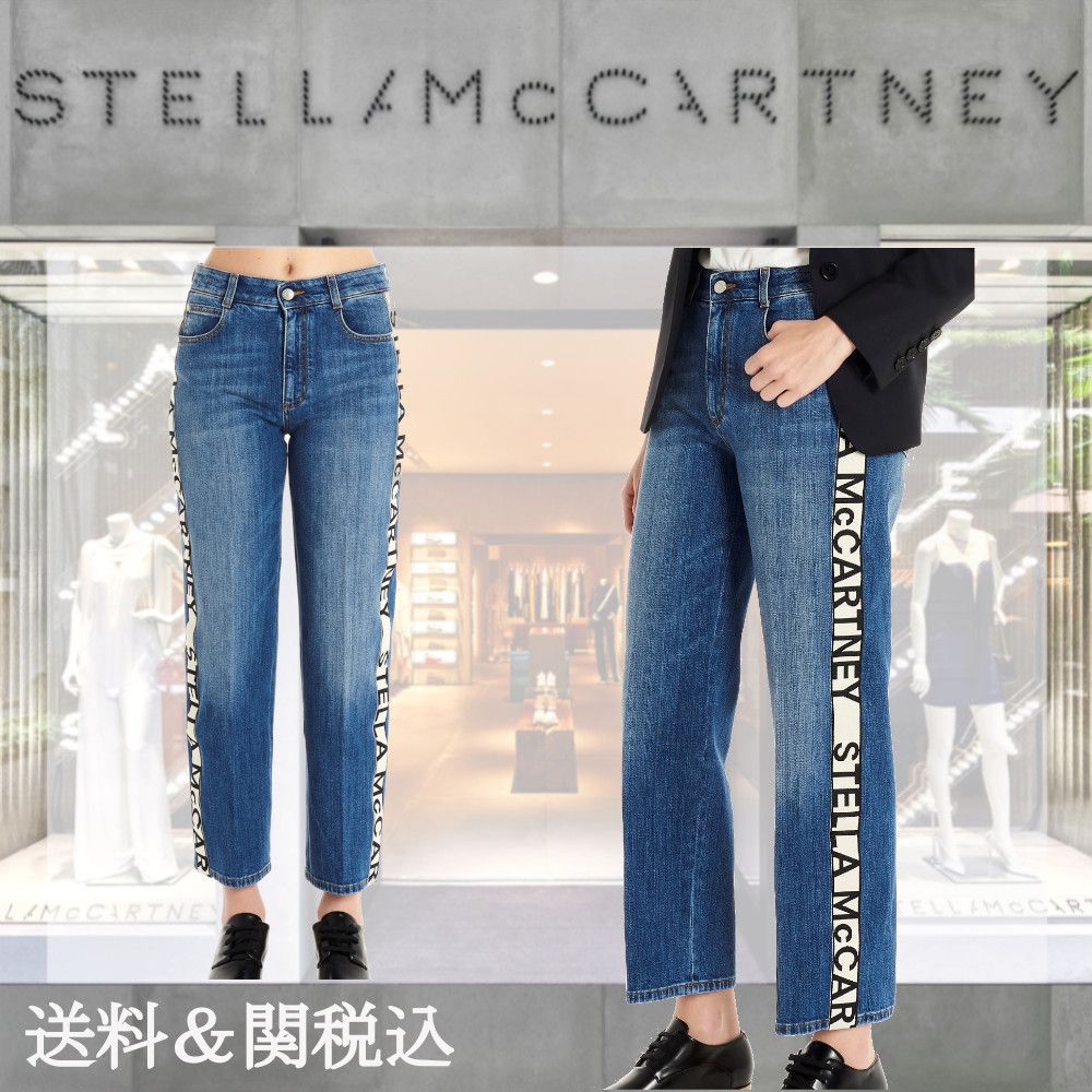 送料関税込*Stella ステラマッカートニー バンドロゴジーンズ (Stella 最速のネット通販 Stella ロゴ ジーンズ デニム ステラマッカートニー McCartney デニム/ジーンズ