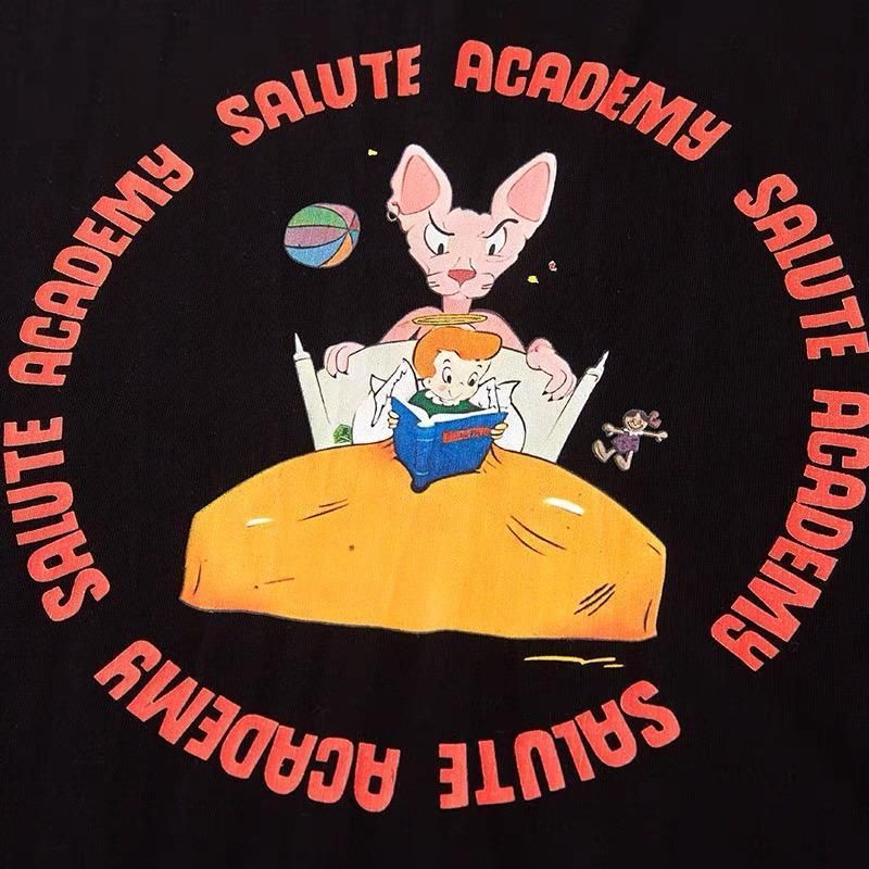 21AW【送料関税込】Salute ×NBO◇sphynx cat cartoon Tシャツ (SALUTE 21AW【送料関税込】Salute ×NBO◇sphynx cat cartoon Tシャツ (SALUTE