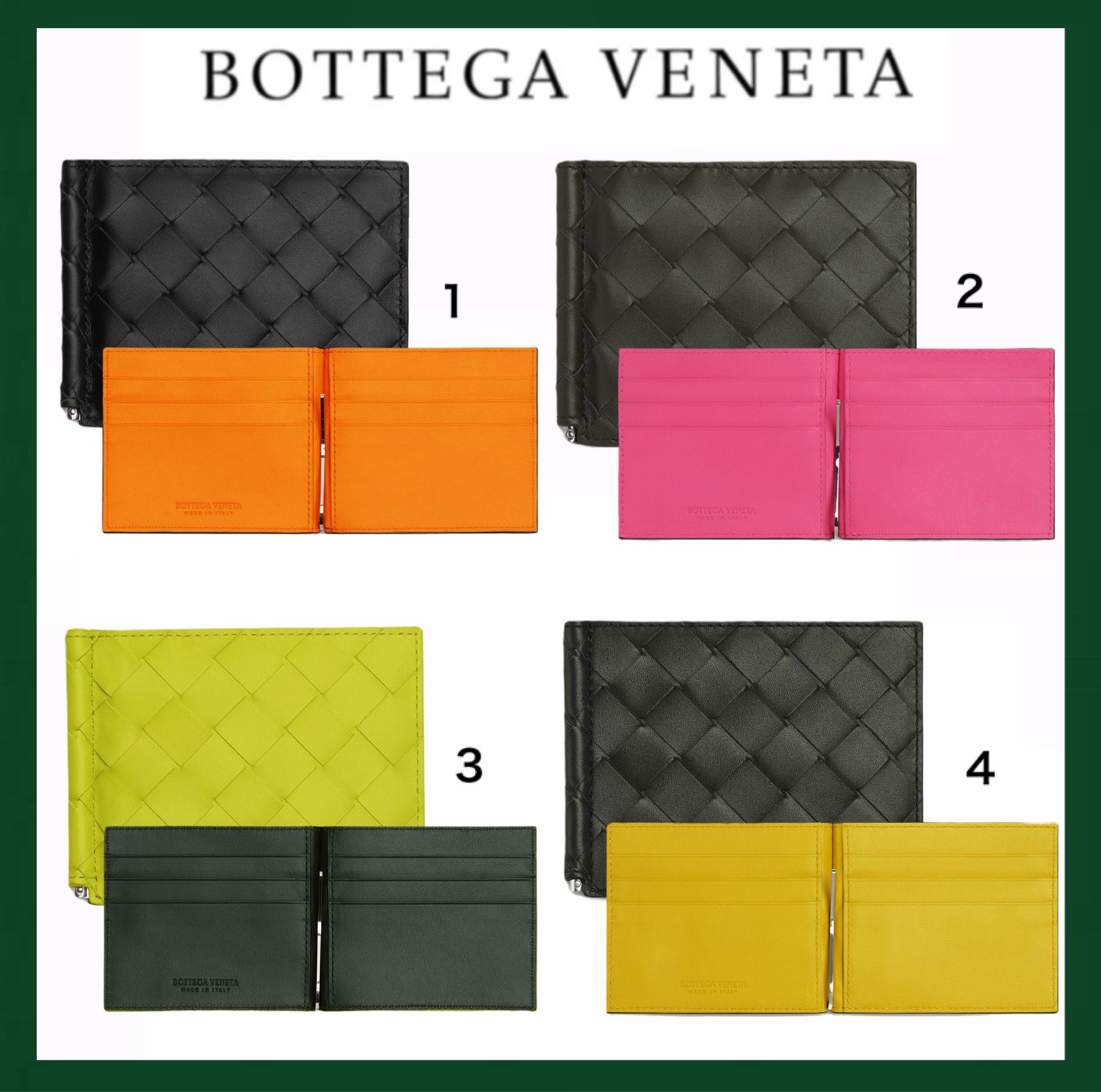 専門ショップ 小物 二つ折り Veneta Bottega マネークリップ付 6カード ミニ財布 Akaji Chou Tokka 専門ショップ 小物 二つ折り Veneta Bottega マネークリップ付 6カード ミニ財布 Akaji Chou Tokka