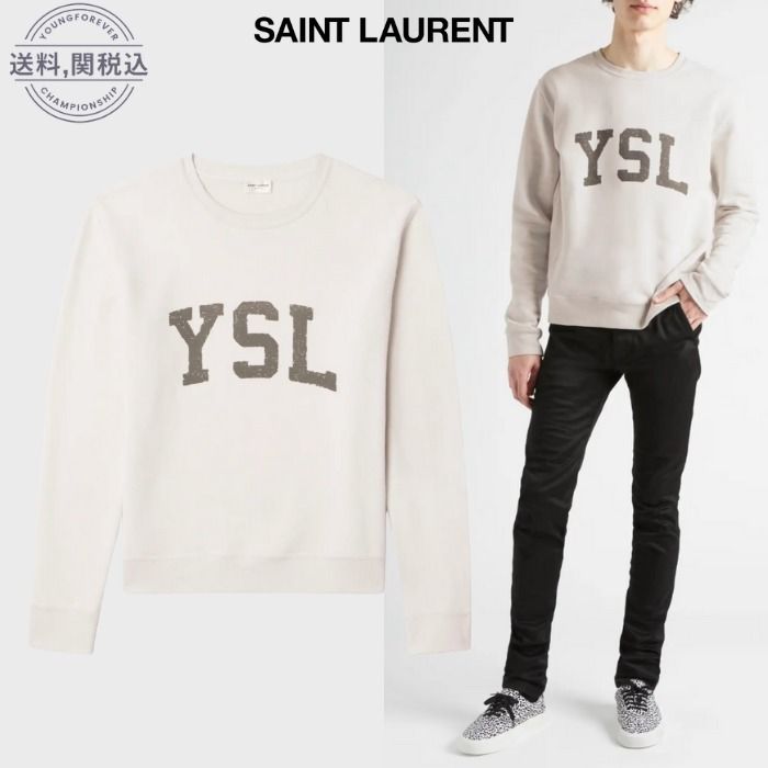 関税,送料込☆サンローラン YSLスウェット シャツ トレーナー (Saint ...