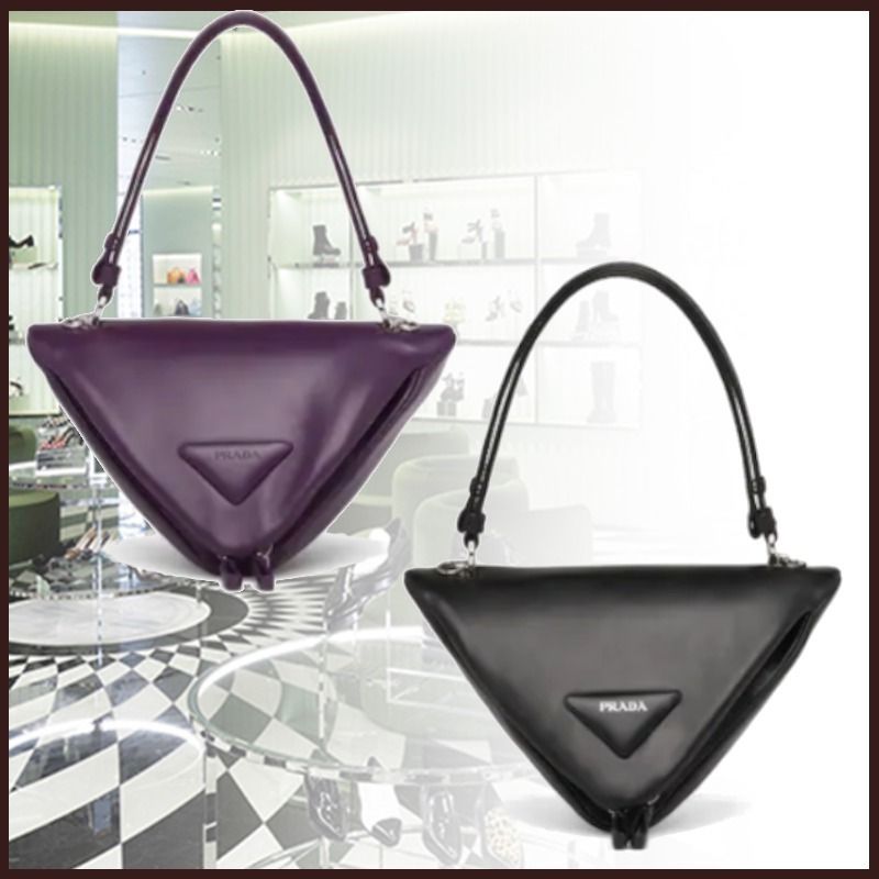 21AW【PRADA】プラダ パッド入り ナッパレザー ハンドバッグ (PRADA 21AW【PRADA】プラダ パッド入り ナッパレザー ハンドバッグ (PRADA