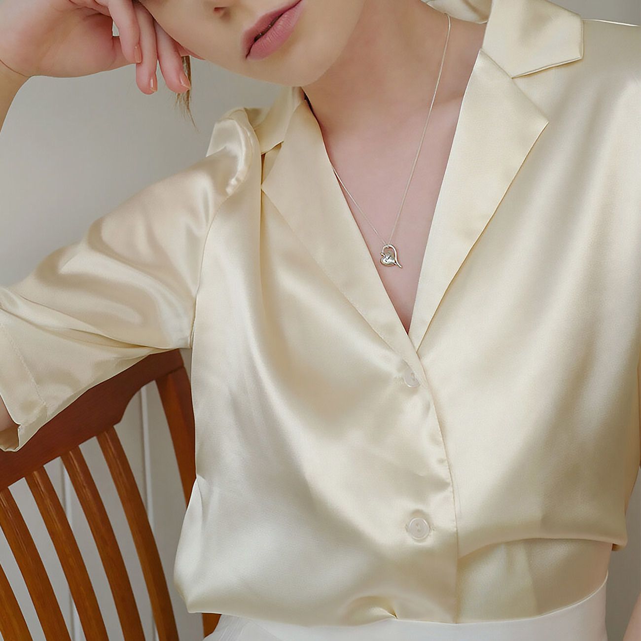 Fiore】BTSジミン着用☆Spin balloon heart necklace (Fiore Fiore】BTSジミン着用☆Spin balloon heart necklace (Fiore